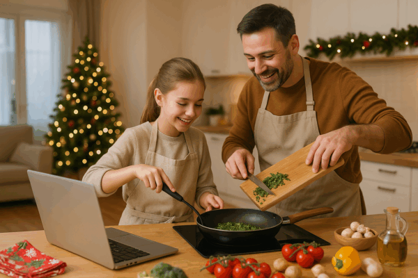 Digitaler Kochkurs für Kinder & Eltern: Gut vorbereitet für Weihnachten