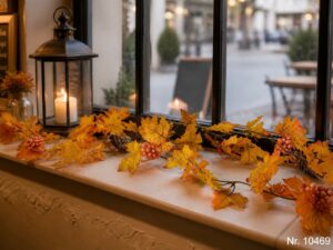 Herbstgirlande mit Beeren/Zapfen 180 cm VE6